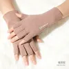 2023 Designer-Fingerlose Handschuhe für Frauen, fünf Finger, schreiben, Outdoor, Winter, Touchscreen, SMS, Telefon, Armstulpen, winddicht, kaltes Wetter, getrennte Mädchen