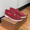 Loro loafers designer skor lp män kvinnor loafers platt låg topp mocka ko läder oxfords walk casual skor moccasins loafer sneakers klänning skor utomhus löpare 35-45