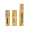 10ML Bamboo Roll On Bottle Open Window Creative Glass Essential Oil Bottles Mini Cosmetic Empty Bottling dh8600