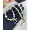 Designer halsband Chaanel Star Pearl Necklace Enkel och mångsidig hög kvinnors stil