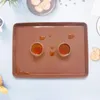 Table Mats Bamboo Pattern Swiss Roll Cake Mat Silicone Sheet Jelly Pan Baking Tray Pastry Ped Pizza Cookies Mould Waterproof Pad