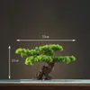Faux Floral Greenery Home Decoration Potted DIY False Tree Bonsai Living Room Chinese Style el Porch Landscape Decoration Green Plant Decoration 231109