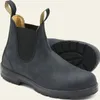 Luxe laarzen retro leren schoen mannen Chelsea Boot handgemaakte schoenen casual comfortabele enkellaars Zapatos de Hombre vrouwen warme snowboots buitenshuis dikke zolen laarzen