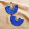 Dange oorbellen Vintage Boheemse fan Tassel Women Holiday Jewelry
