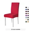 Kussenstoel Covers Spandex Solid Color Desk Seat Protector Slipcovers voor EL Banquet Wedding Universal Maat 1 van