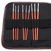 Freeshipping 72 PCS Holder Portable Canvas Pencils Pen Brush Case Pouch Pockets Bag Fall för elever Skolmålningstillbehör IVVLV