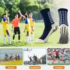 Sports Socks 3 Pairs/Lot Anti-slip Football Socks Non-slip Soccer Basketball Tennis Outdoor Sport Socks Grip Cycling Riding Men Socks 231113