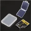 Storage Boxes Bins Protection Case Card Container Memory Cf Cards Tool Plastic Transparent Box Mini Easy To Carry Bh2205 Drop Delivery Otbem