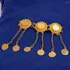 Broches banhados a ouro turco caftan vestido acessório otomano moeda joias étnicas casamento árabe mulheres presentes