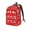 Mochila engraçado natal vermelho mochilas de viagem menino menina de alta qualidade bonito dachshunds animais sacos de escola casual mochila