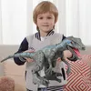 Freeshipping 24G RC Dinosaure Intelligent Raptor Animal Télécommande Jurassic Dinosaure Jouet Électrique Marche Animaux Jouets Pour Enfants Dhpa