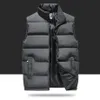 Winter male jacket slim down cotton vests men sleeveless jacket men fashion Casual Solid Brand warm Vest Mens274U