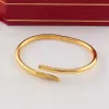 Bracciale in oro alla moda Gioielli firmati da donna Bracciale a vite Bracciale in titanio Bracciale per coppia con braccialetto a cacciavite Regalo di Natale di design 6 mm