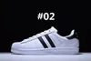 2023 Hot Sell Superstar White Shoes Hologram Рабочка для юниоров суперзвезды черная белая гордость кроссовки Super Star Women Мужчины спортивные повседневные евреи SZ36-45