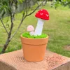 Fiori decorativi Funghi all'uncinetto Fiore Piante artificiali in vaso Bonsai Regali divertenti lavorati a mano per la stanza Tavolo da casa Desktop da ufficio