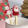 Ensembles de vaisselle 6 pièces Santa Noël cuillère fourchette ensemble en acier inoxydable année vaisselle décoration accessoires de cuisine