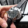 PANERI 시계 기계식 남성 자동 깨끗한 공장 디자이너 고급 시계 사파이어 미러 스위스 운동 크기 44mm 수입 소 가이드 스트랩 스포츠 손목 시계 HVE