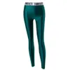 Pantalones de mujer s Carta brillante Cintura alta Leggings ajustados Sin costuras Mujeres Glitter Entrenamiento Deportes Yoga Fitness Tallas grandes Pantalones de gimnasio 231113