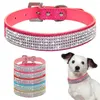 Collares para perros Collar de cristal a granel Moda Rhinestone Cat Bling Pet Ajustable para perros pequeños medianos Chihuahua Cachorro