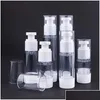 Verpakkingsflessen Groothandel 15 ml 30 ml 50 ml 80 ml 100 ml 120 ml Airless pompfles Vacuümpers Lotion Spray Containers Hervulbare Portab Dhxsm