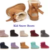 2024 UGGsity Nuevas botas para niños Australia Botas de nieve Diseñador Zapatos para niños Invierno Clásico Ultra Mini Botton Bebés Niñas Tobillo Botines Kid Fur Suede GH20