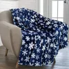 Blankets Christmas Throw Blanket Flannel Snowflake Gingerbread 2024 Xmas Fleece Winter Warm Soft Plush For Couch Sofa Bed 231113