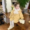 Jackets 2023 Fashion Baby Girl Winter Jacket Thick Lamb Wool Infant Toddler Child Warm Sheep Like Coat Outwear Cotton TY15