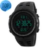 Fashion Countdown Men's Waterproof LED Digital Watch Reloj Skmei Chronograph Watch With 50 Dive Function