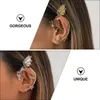 Backs Earrings 3 Pcs Flying Dragon Nightclub Clip Cuff Punk Stylish Jewelry Gothic Cuffs Alloy Wrap Crawler