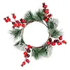 Dekorativa blommor Flower Bow Ball Christmas Wreath Navidad Party Wedding Door Window Wall Pise Staircase Balkony Garden Gift