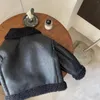 Jacken Herbst und Winter Jungen Lederjacke 2023 Pelz Plüsch Kinder Fried Street Warm