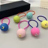 Hårklipp Barrettes Candy Color Ball Elastic Hair Band Women Girl Special Design Hair Ties for Gift Party