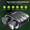 Binóculos telescópicos 1080P 5X Zoom digital Binocular 984Ft 7 níveis de visão noturna infravermelha com bateria de 3800mAh para barco de acampamento de caça ao ar livre 231113