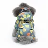 犬アパレルペットレインコート透明なフード付きジャンプスーツ犬防水コート反射ジャケット子犬XS-XLの屋外通気服