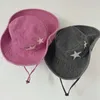 Stingy Brim Hats Sweet and Cool Star Western Big Eave Cowboyhoed voor dames Lente Zonnescherm Zonnebrandcrème Bergbeklimmen Outdoor Camping Visser 231110