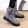 Femmes bottes neige peluche dames sans lacet plate-forme chaussures fourrure imperméable cheville gros Botas Mujer hiver 230922