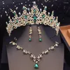 Ketting Oorbellen Set Trouwjurk Bruids Prinses Tiara Kroon En Feest Gala Kostuum Sieraden Bruid Accessoires