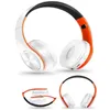 Gratis frakt färgglada hörlurar trådlöst headset stereo hörlurar bluetooth headset med mic support tf kort telefonsamtal nxwnv