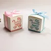 Gift Wrap 20/50/100pcs Baby Foot Carriage Candy Box Shower Sweet Bag Kid Birthday Wedding Party Favor Packaging With Ribbon