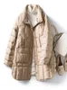 Parka femminile in piumino d'anatra bianca leggero al 90% da donna invernale nuovo caldo piumino allentato caldo ultraleggero parka da donna