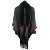 Scarves Cape Shawl Wide Woolen Collar Warm Fringe With Cheongsam Knitted Cardigan Coat Woman Womens Scarf Wrap