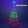 USEUUKAU Stecker Animierte Lightshow Kegel Weihnachtsbaum LED Hoflicht LED Lichterketten Wasserdicht IP44 für Weihnachten ZZ Weihnachtsdekorationen