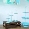 Strumenti per prodotti da forno Baby Blue Alzata per torta Vassoio per cupcake Dessert Tavolo per decorare Fornitori per feste Decorazione per la casa in gabbia per uccelli a 3 livelli