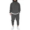 Męskie dresy męskie męskie odzież sportowa jogging sportowa odzież sportowa Spodnie Street Wear Hoodie Solid Color Wool Wool Sports Suit Men DIY