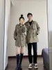 Dames trenchcoats paren bijpassende outfits mannen en vrouwen met dezelfde jas Koreaans lang ontwerp Senior Sense