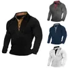 Camisas casuais masculinas moda primavera e outono botão de manga comprida cor sólida homens pacote camiseta grande alto masculino