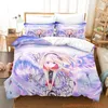 Ensembles de literie ange gardien ensemble dessin animé Anime trois pièces adulte enfant chambre housse de couette 3D fantaisie lit toutes saisons