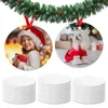 Kerstversieringen 25 stuks Blank Rond Kerst Keramische Ornamenten Kerstboom Hangende Sublimatie Hangers Gepersonaliseerde Keramiek Decor Voor Thuis 231109