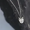 Pendant Necklaces Original Handmade Elk Fashion Sweet Animal Silver Plated Jewelry Cute Deer Clavicle Chain Hollow Women H503