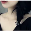 L05-3 S925 Sterling Silver Hair Band Personalized Fashion Punk Hip Hop Style Skull Hair Ornament Headrope Cross Flower Letter Shape Lover Gift